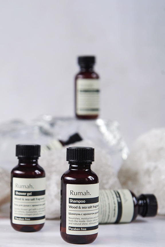 Серия косметических средств для гостиниц Rumah Wood Sea salt